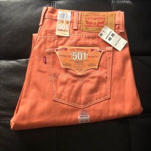 501 Levis 40x30 Apricot Jeans New with tags $69.50